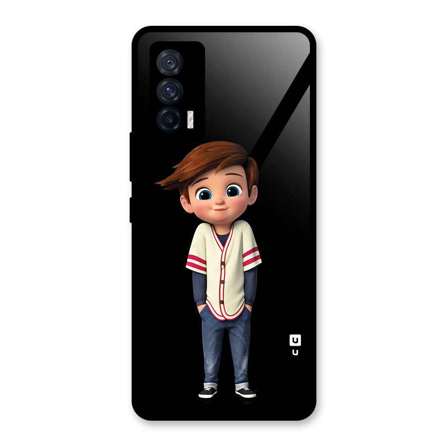 Cute Boy Tim Glass Back Case for Vivo iQOO 7 5G