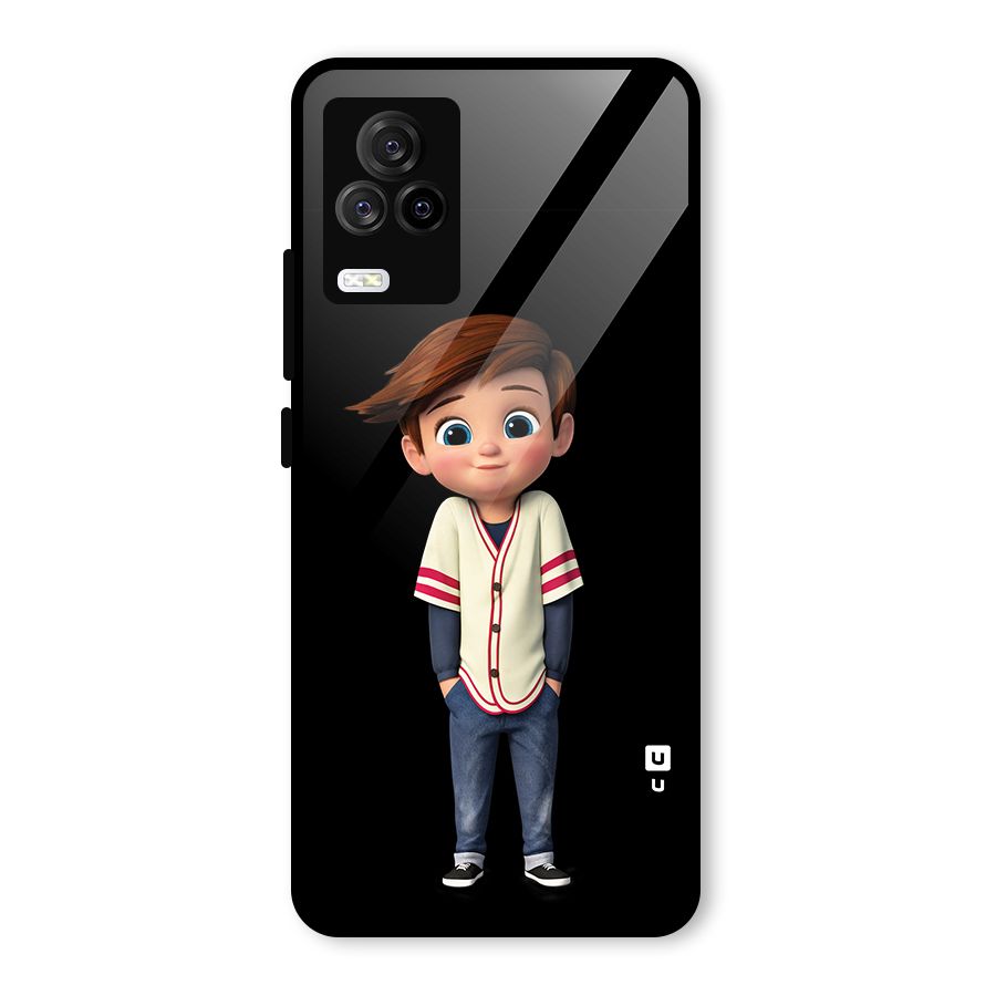 Cute Boy Tim Glass Back Case for Vivo iQOO 7 Legend 5G