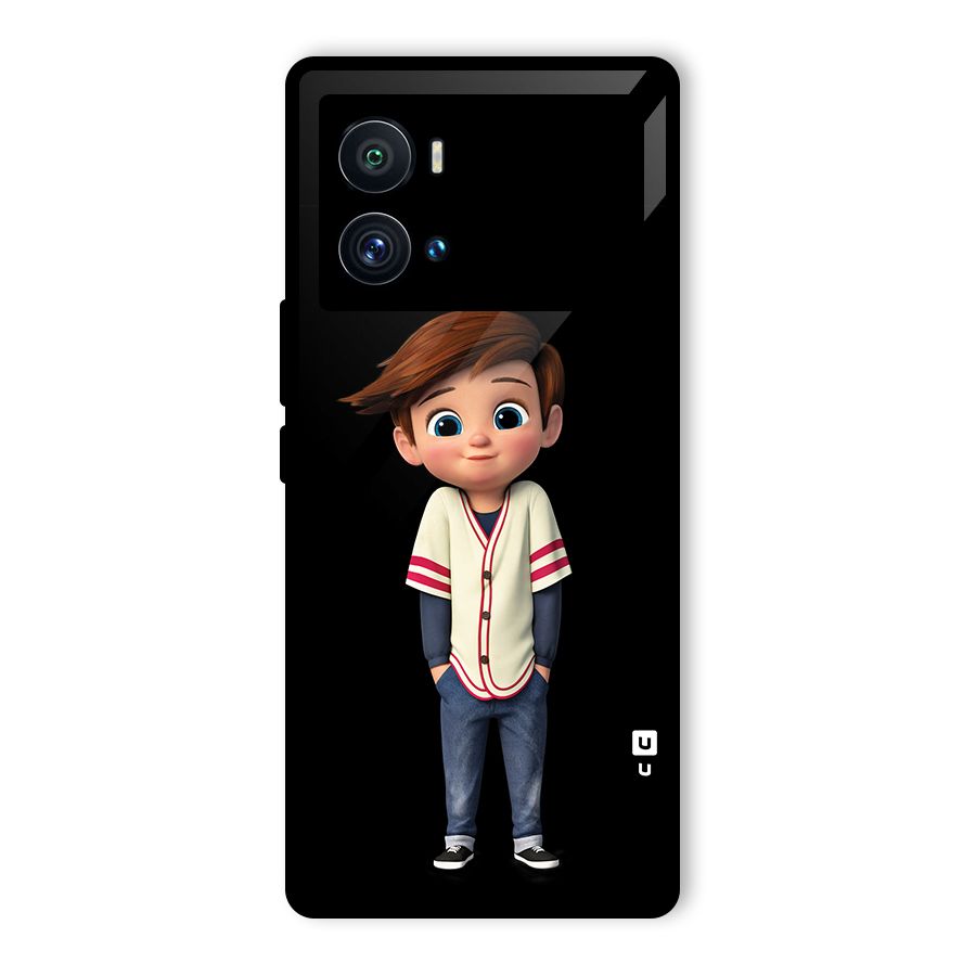 Cute Boy Tim Glass Back Case for Vivo iQOO 9 Pro