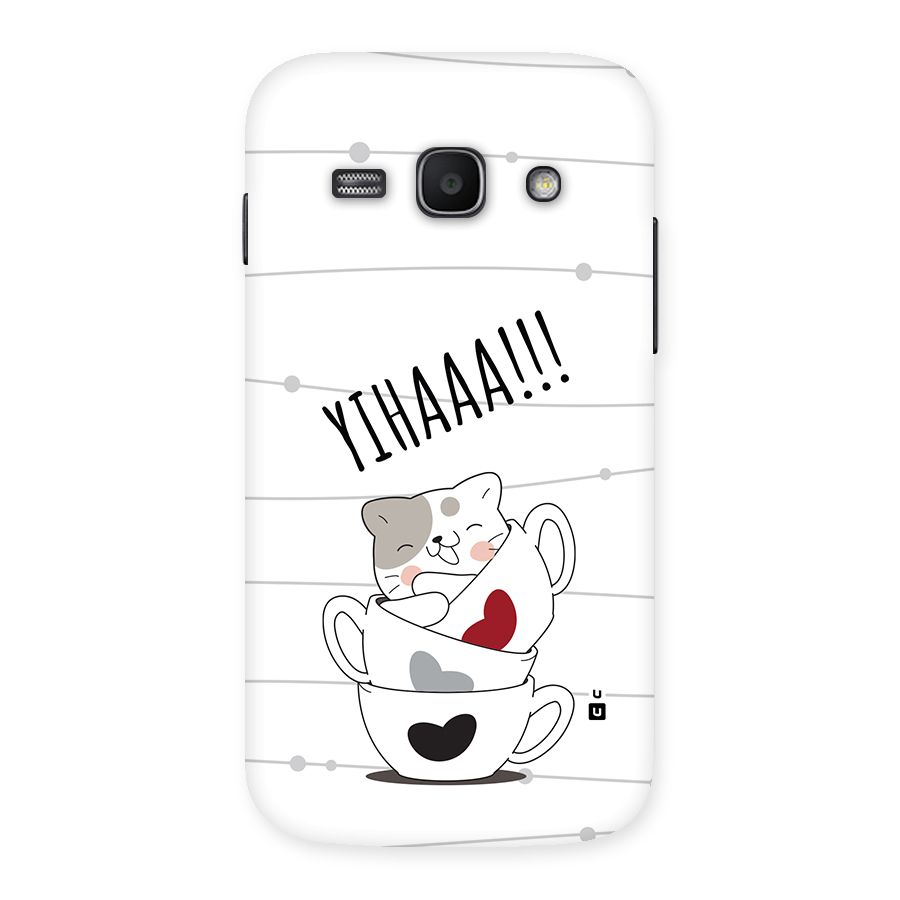 Cute Cat Cup Back Case for Galaxy Ace3