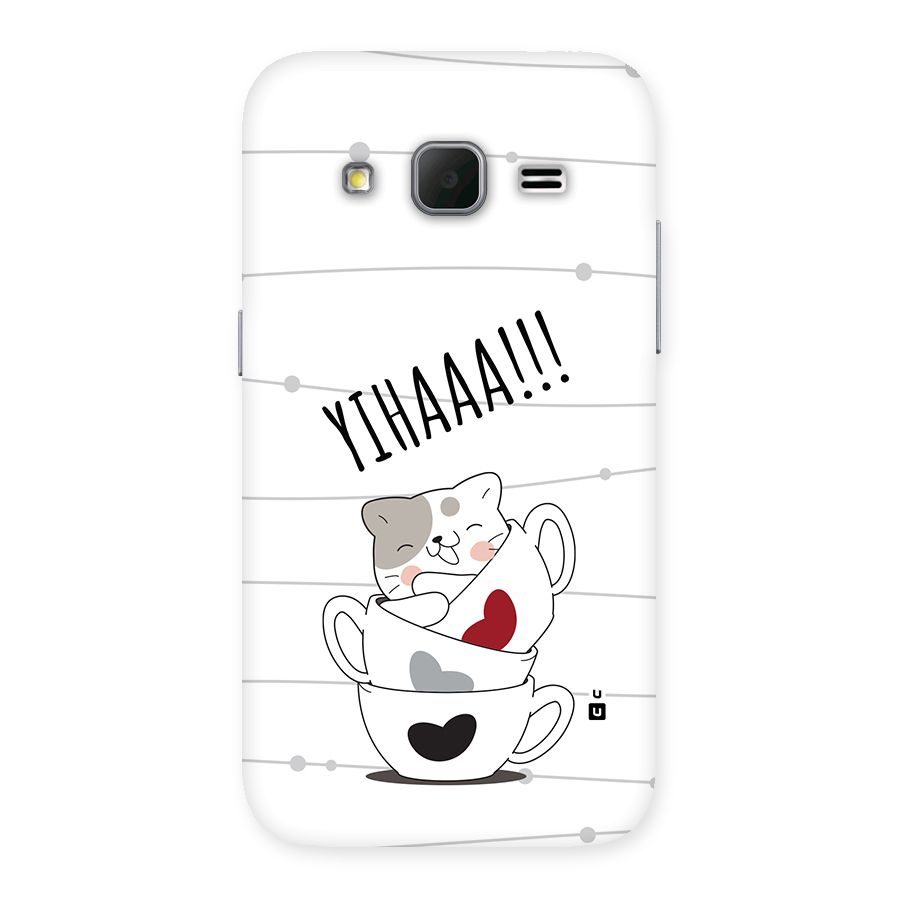 Cute Cat Cup Back Case for Galaxy Core Prime