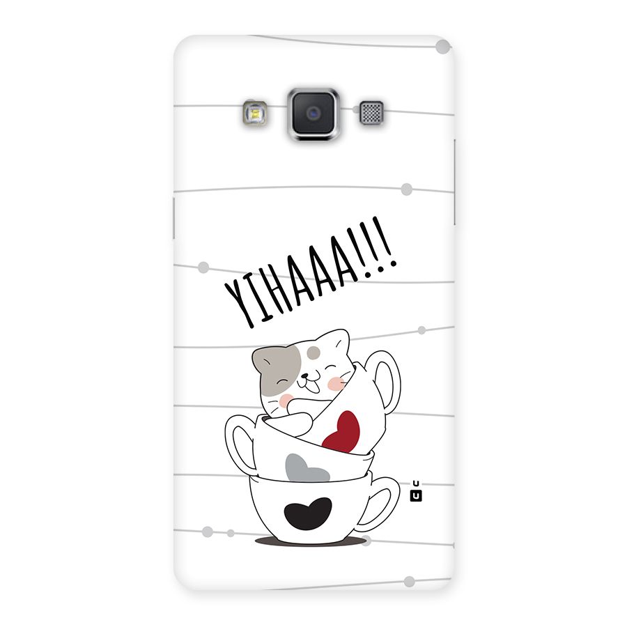 Cute Cat Cup Back Case for Galaxy Grand Max