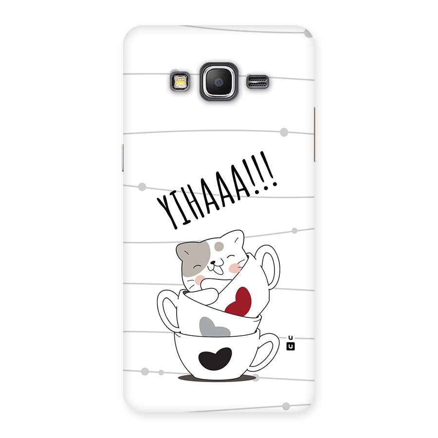 Cute Cat Cup Back Case for Galaxy Grand Prime