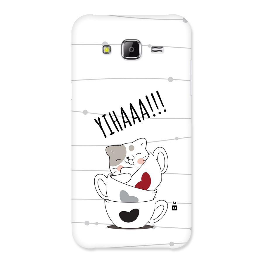 Cute Cat Cup Back Case for Galaxy J2 Prime