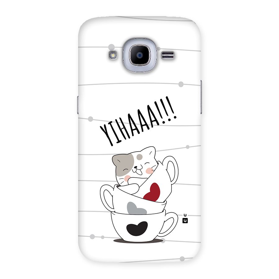 Cute Cat Cup Back Case for Galaxy J2 Pro