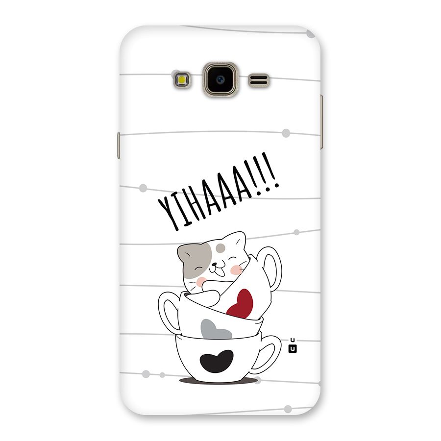 Cute Cat Cup Back Case for Galaxy J7 Nxt
