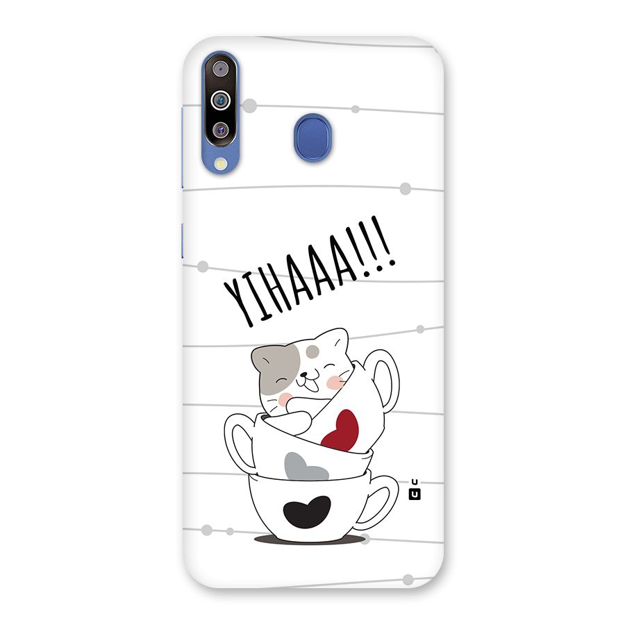 Cute Cat Cup Back Case for Galaxy M30