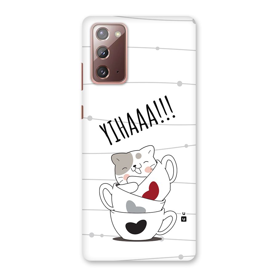 Cute Cat Cup Back Case for Galaxy Note 20