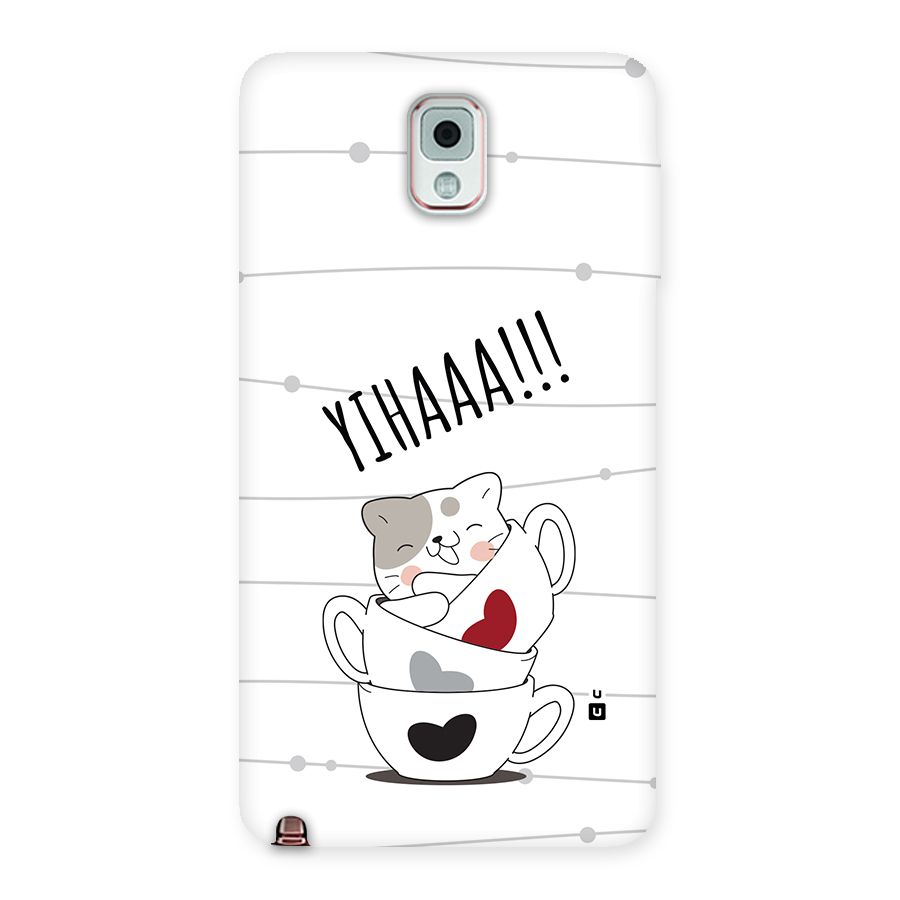 Cute Cat Cup Back Case for Galaxy Note 3