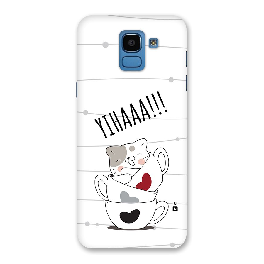 Cute Cat Cup Back Case for Galaxy On6