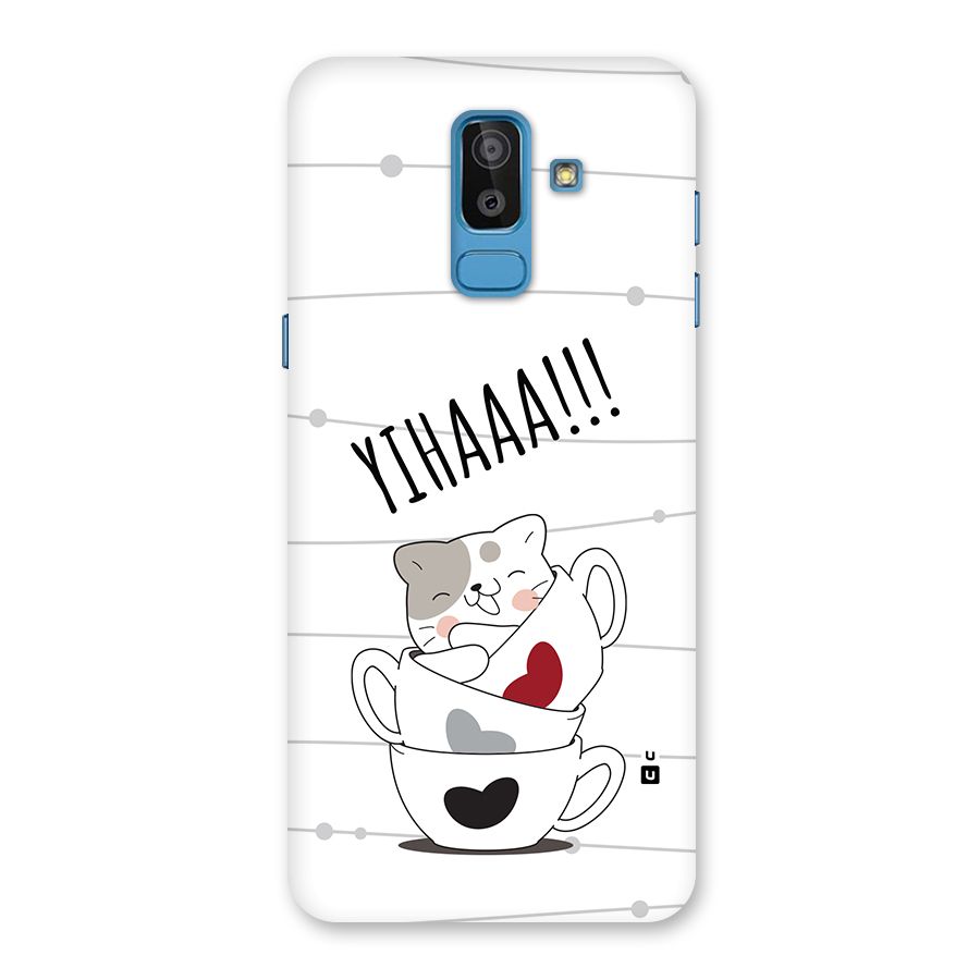Cute Cat Cup Back Case for Galaxy On8 (2018)