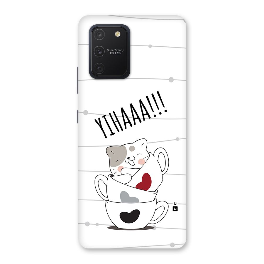 Cute Cat Cup Back Case for Galaxy S10 Lite