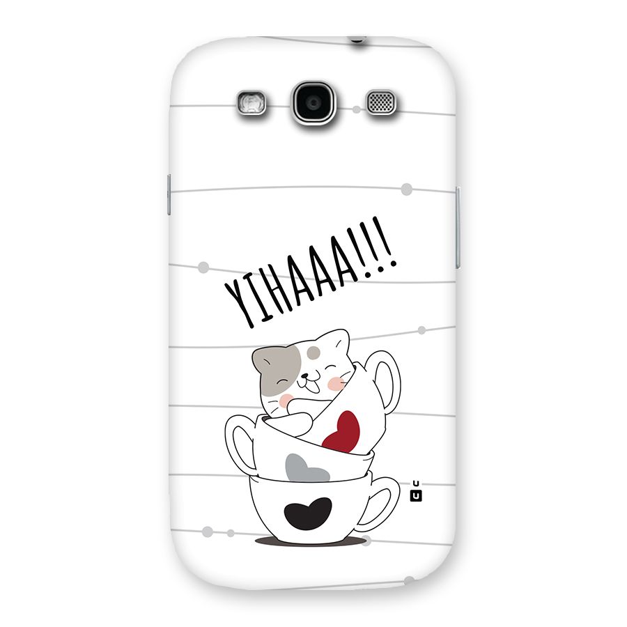 Cute Cat Cup Back Case for Galaxy S3 Neo