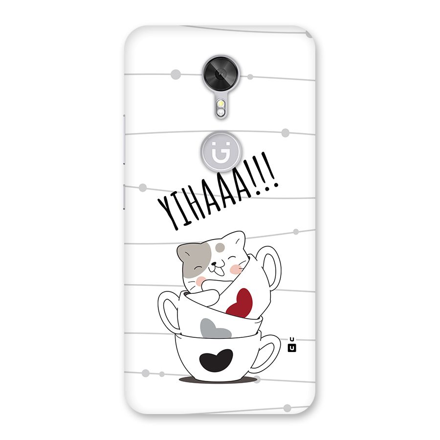Cute Cat Cup Back Case for Gionee A1