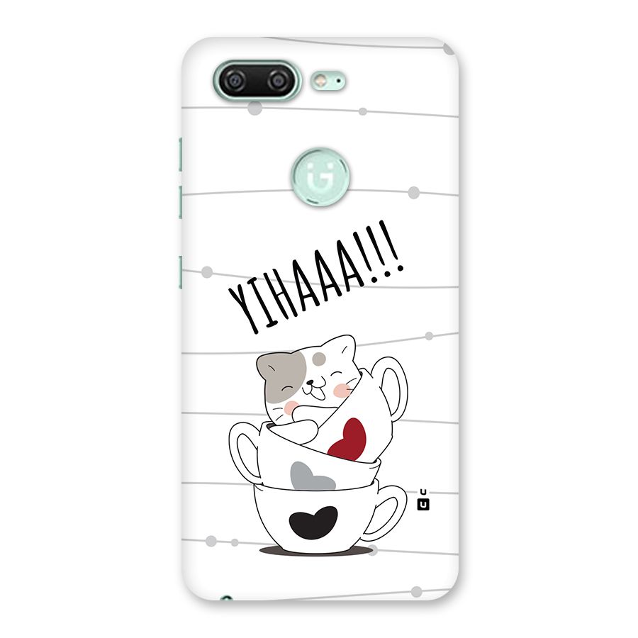 Cute Cat Cup Back Case for Gionee S10