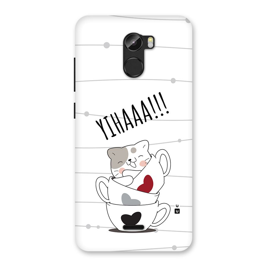 Cute Cat Cup Back Case for Gionee X1