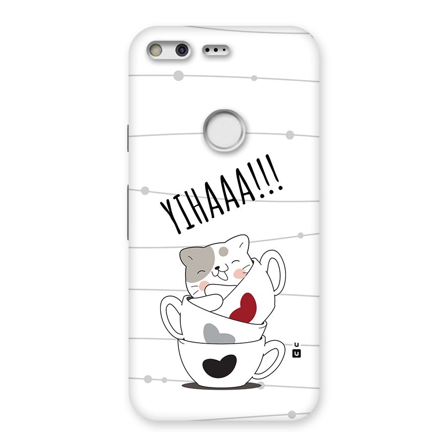 Cute Cat Cup Back Case for Google Pixel