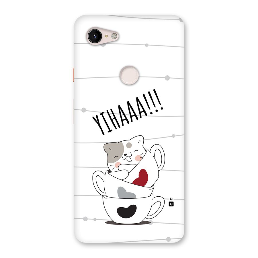 Cute Cat Cup Back Case for Google Pixel 3 XL