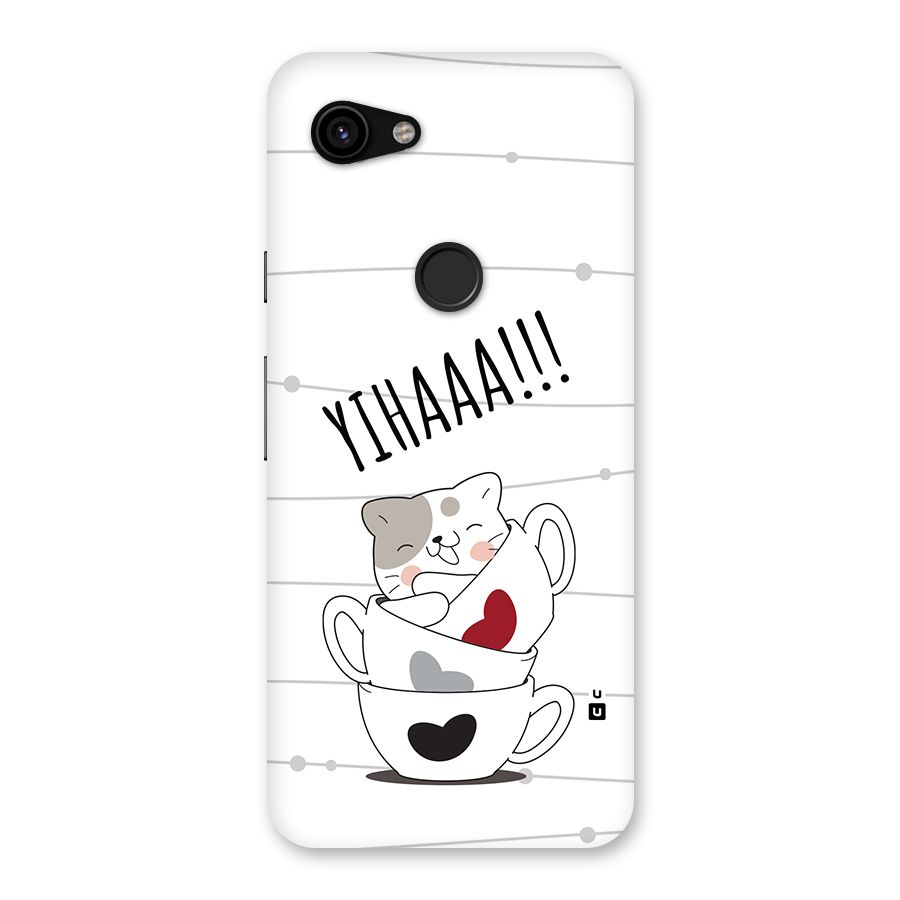 Cute Cat Cup Back Case for Google Pixel 3a