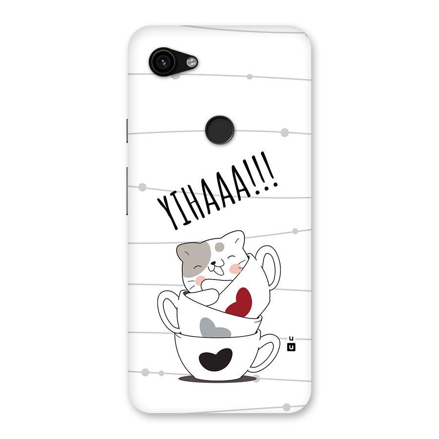 Cute Cat Cup Back Case for Google Pixel 3a XL