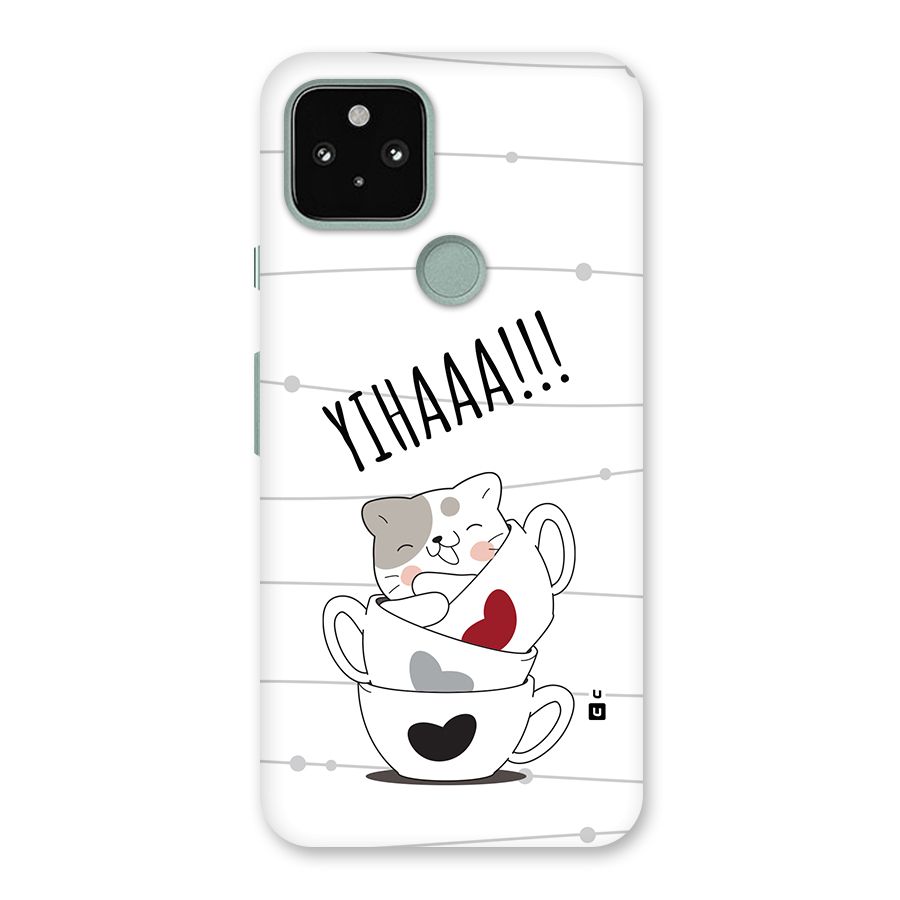 Cute Cat Cup Back Case for Google Pixel 5