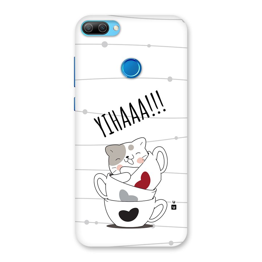 Cute Cat Cup Back Case for Honor 9N