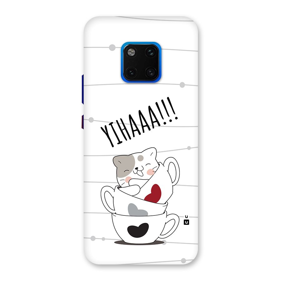 Cute Cat Cup Back Case for Huawei Mate 20 Pro