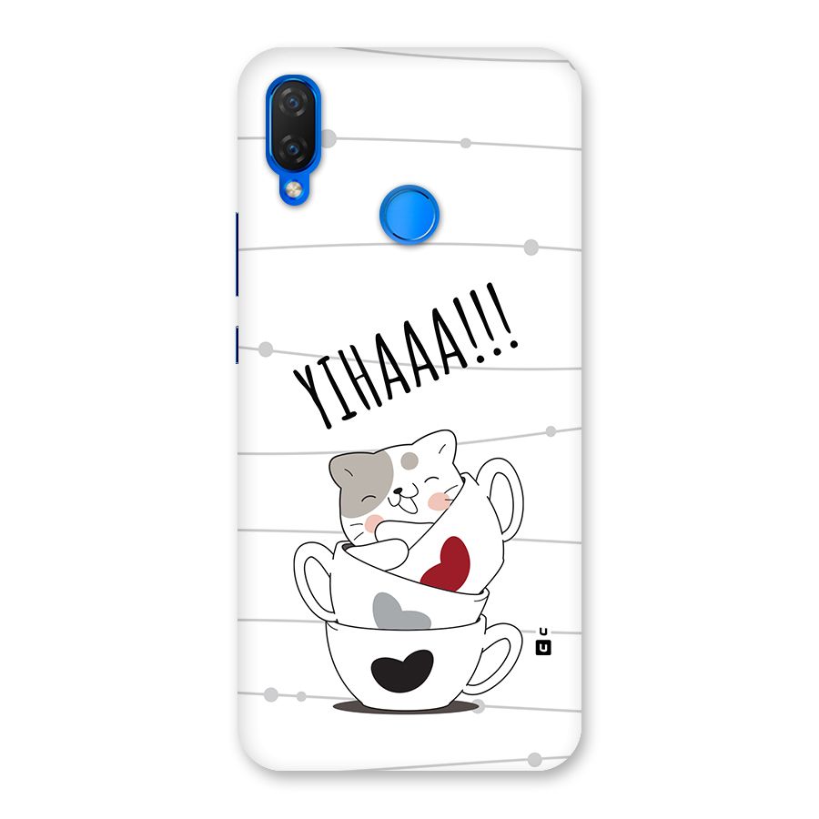 Cute Cat Cup Back Case for Huawei Nova 3i