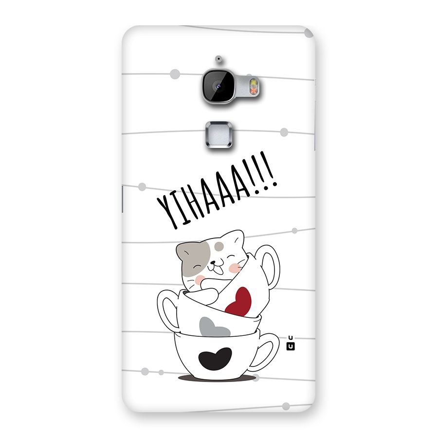 Cute Cat Cup Back Case for LeTV Le Max