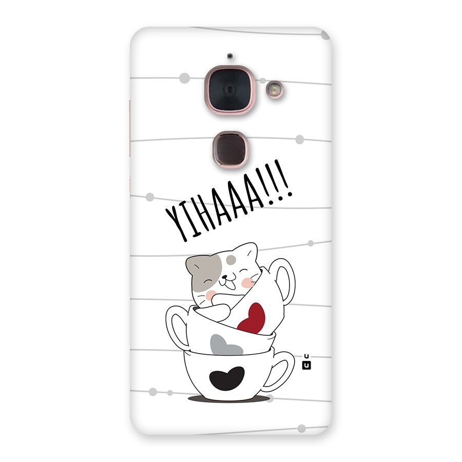 Cute Cat Cup Back Case for Le Max 2