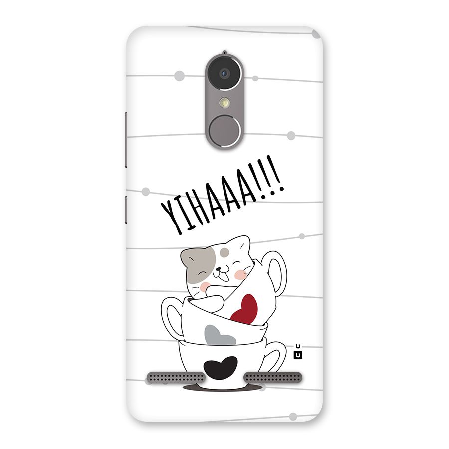 Cute Cat Cup Back Case for Lenovo K6