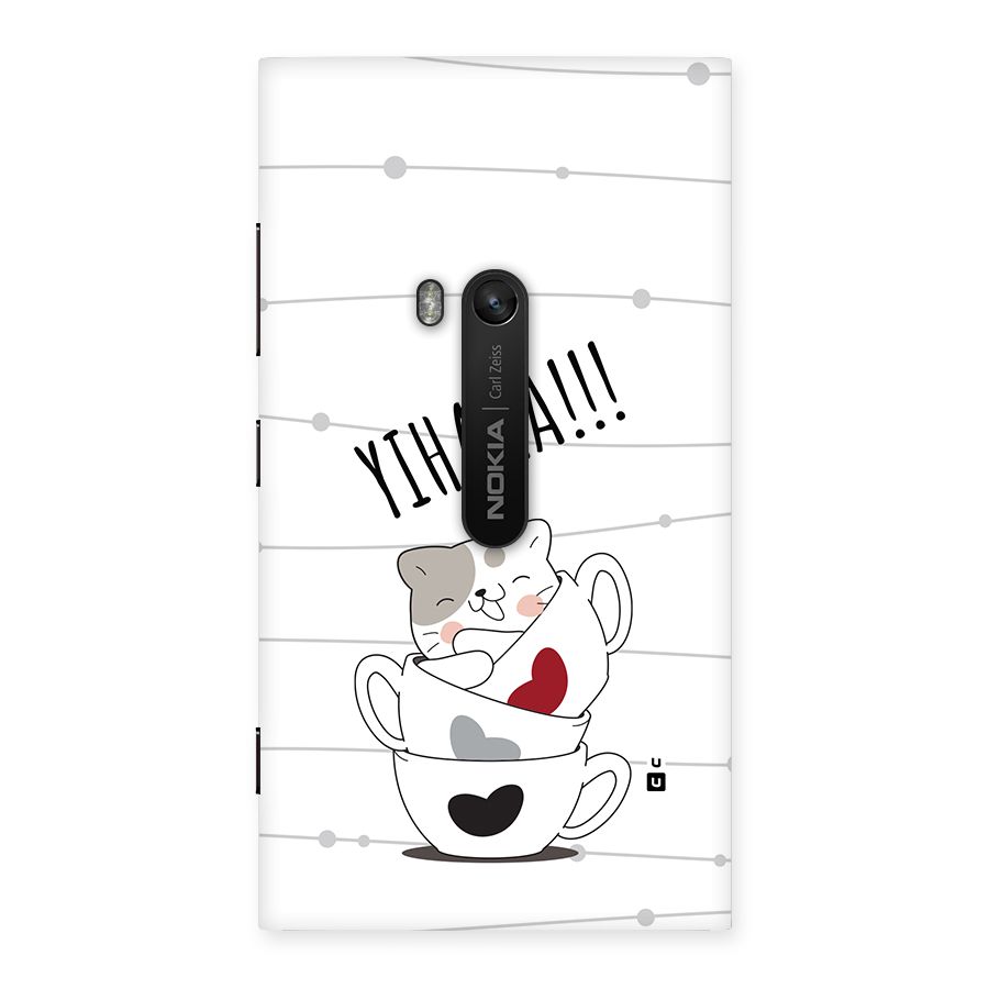 Cute Cat Cup Back Case for Lumia 920