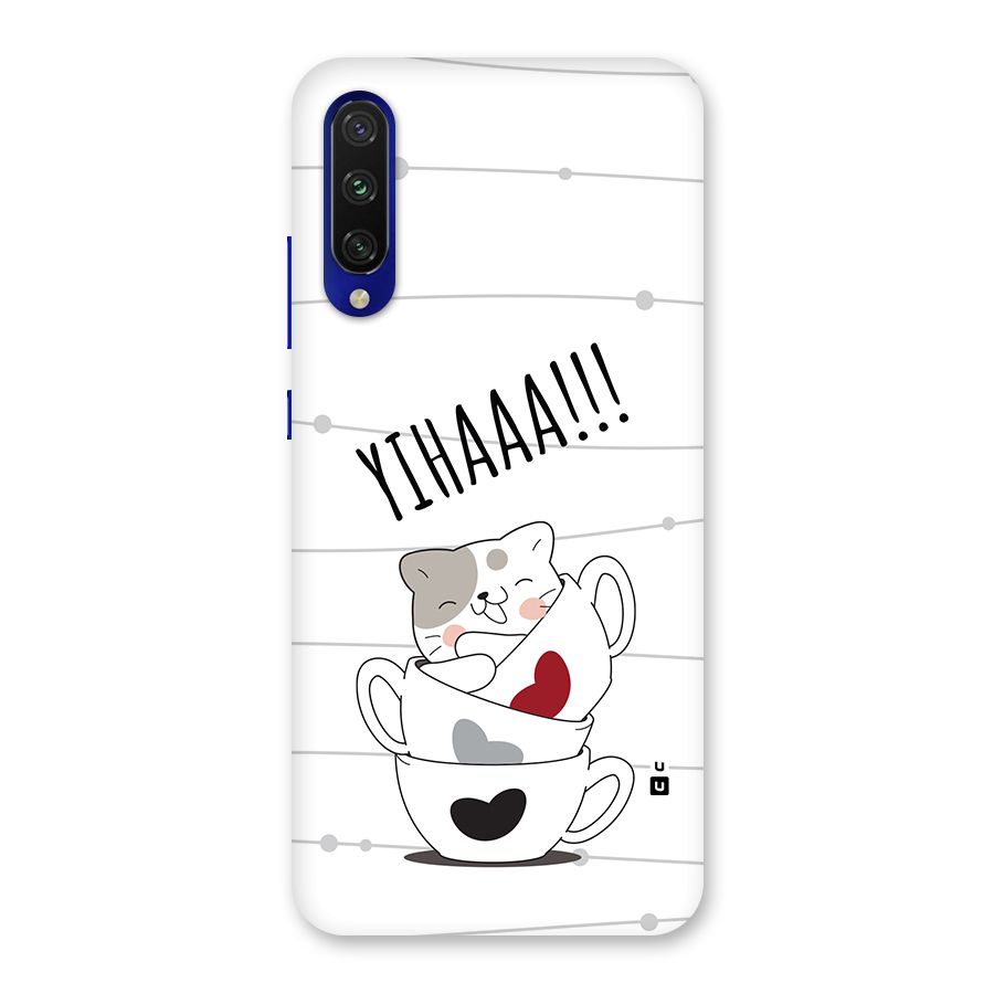 Cute Cat Cup Back Case for Mi A3