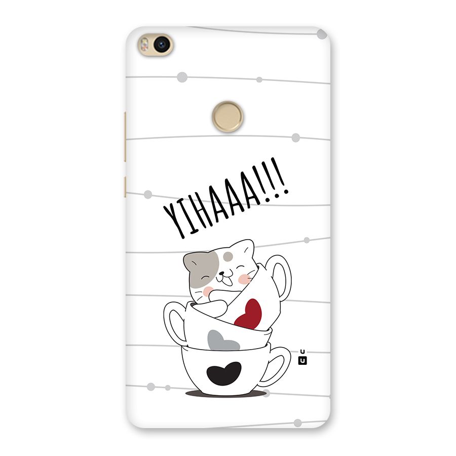 Cute Cat Cup Back Case for Mi Max 2