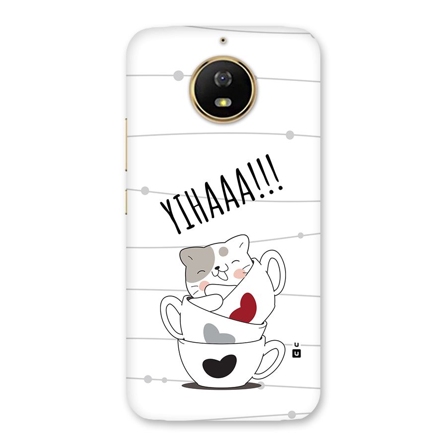 Cute Cat Cup Back Case for Moto G5s