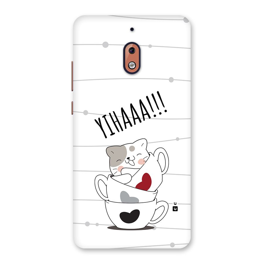 Cute Cat Cup Back Case for Nokia 2.1