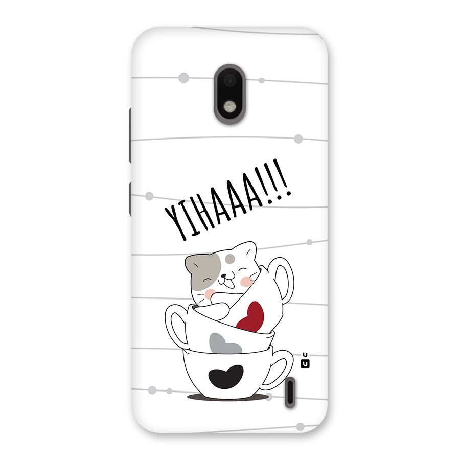 Cute Cat Cup Back Case for Nokia 2.2