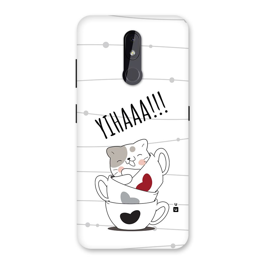Cute Cat Cup Back Case for Nokia 3.2