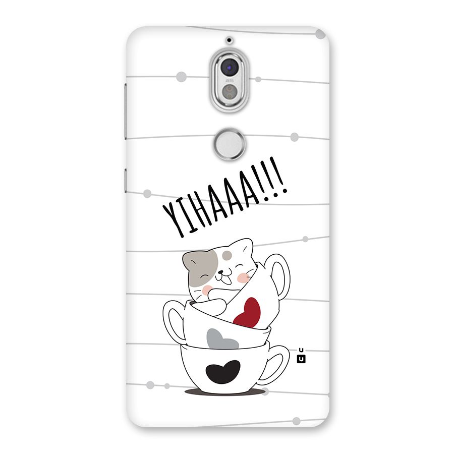 Cute Cat Cup Back Case for Nokia 7