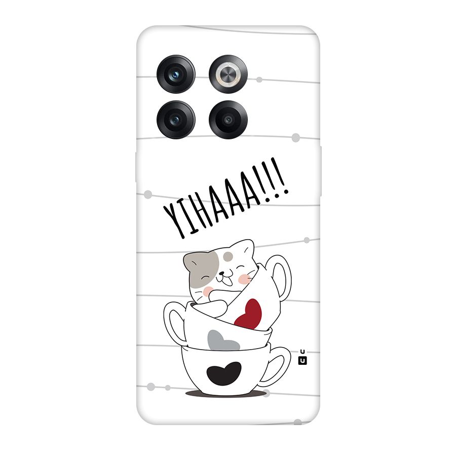 Cute Cat Cup Back Case for OnePlus 10T
