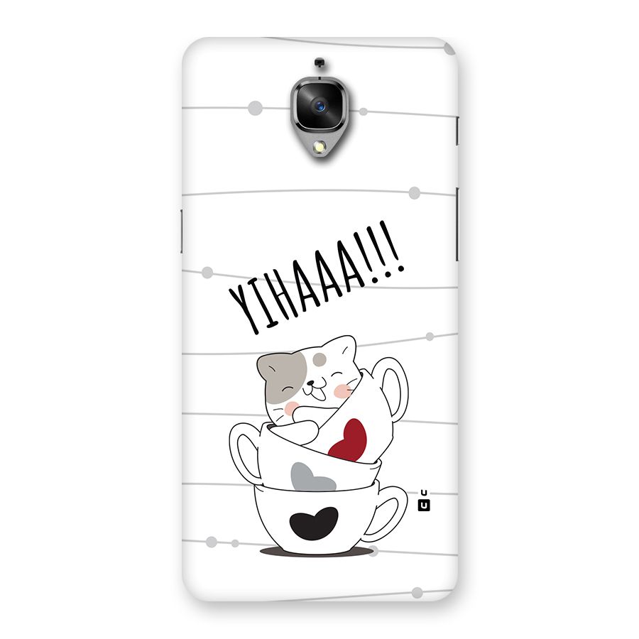 Cute Cat Cup Back Case for OnePlus 3