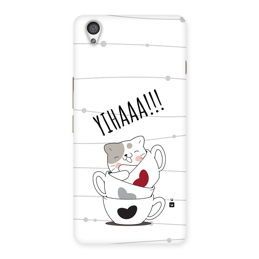 Cute Cat Cup Back Case for OnePlus X
