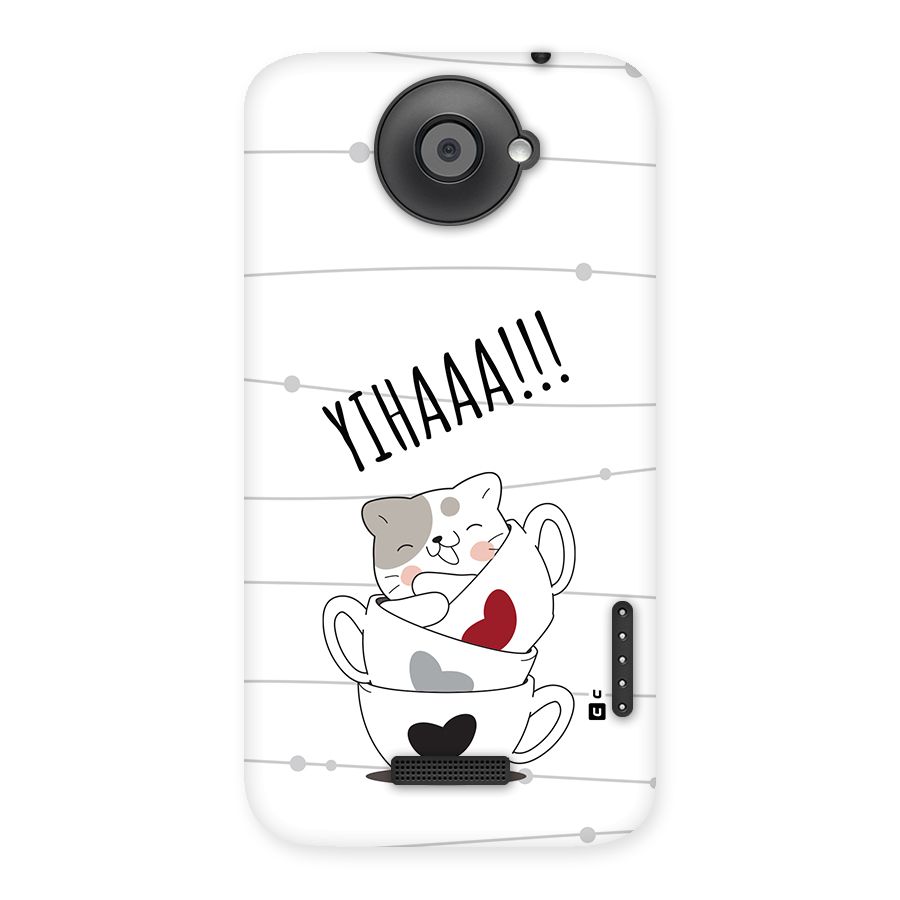 Cute Cat Cup Back Case for One X