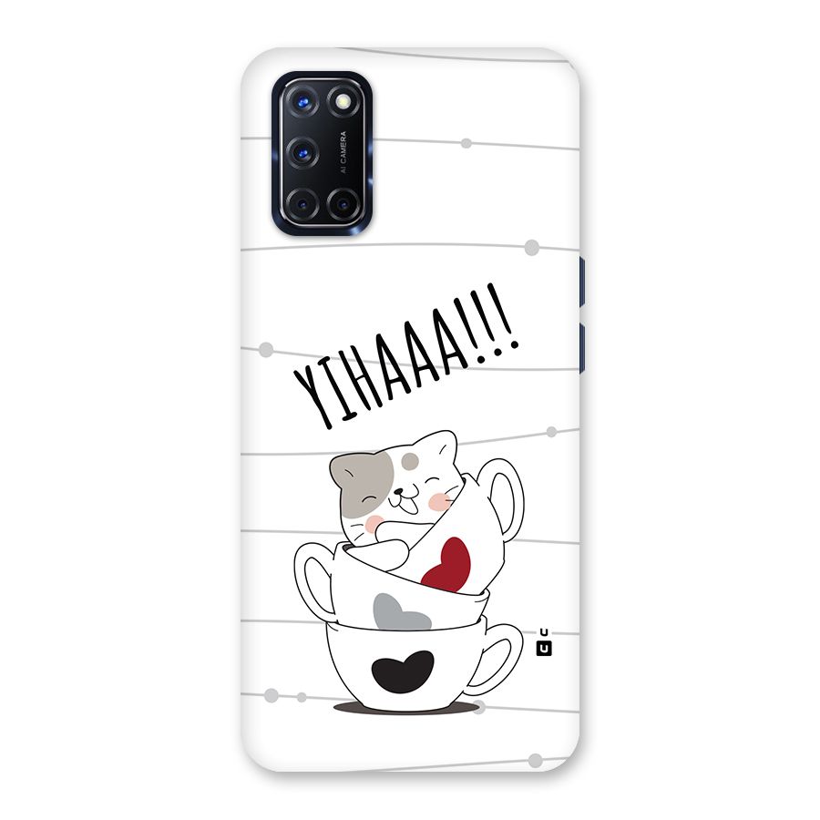 Cute Cat Cup Back Case for Oppo A52