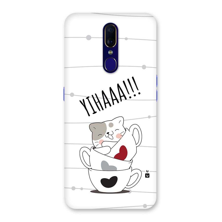 Cute Cat Cup Back Case for Oppo A9