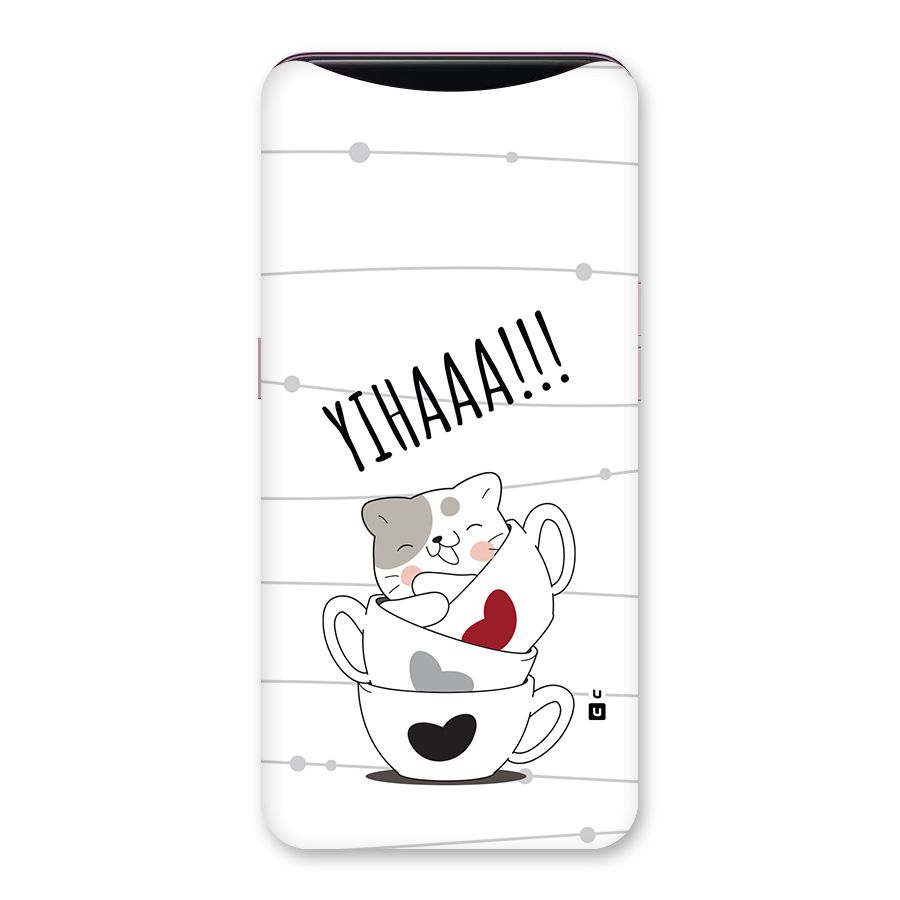 Cute Cat Cup Back Case for Oppo Find X