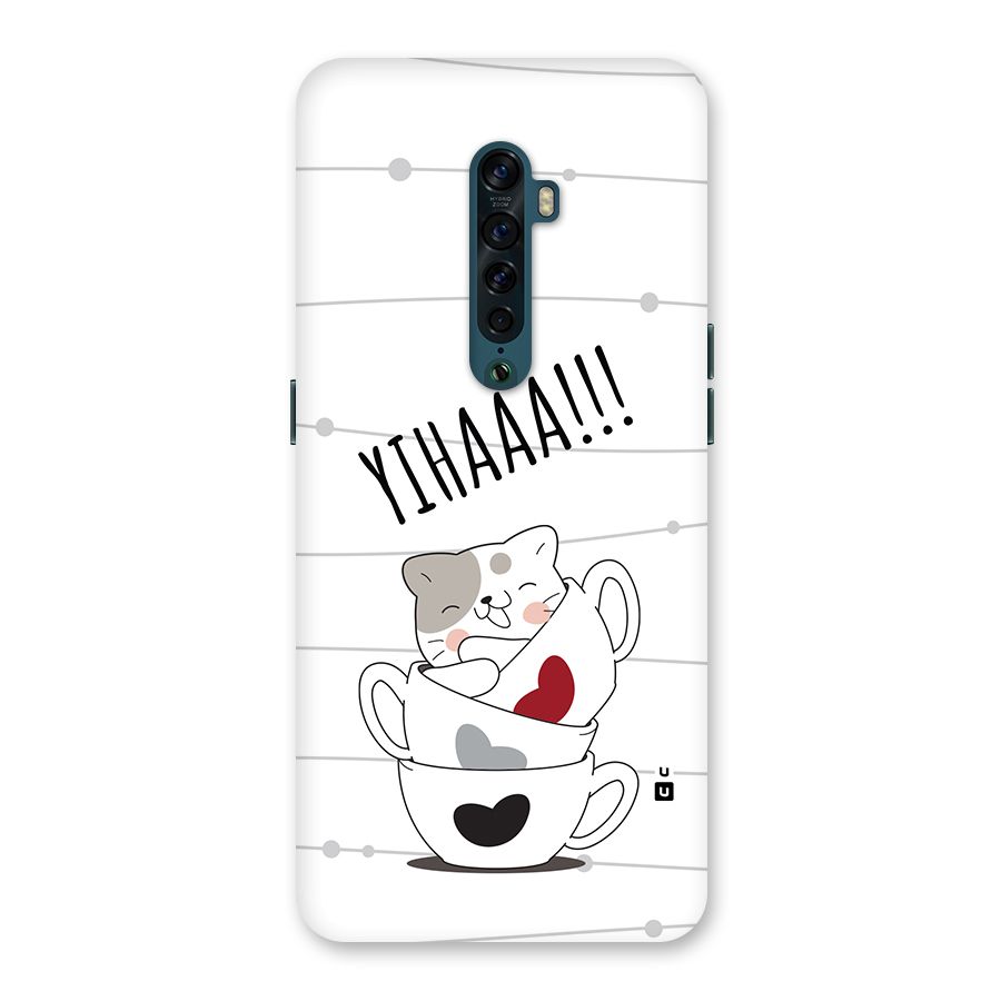 Cute Cat Cup Back Case for Oppo Reno2