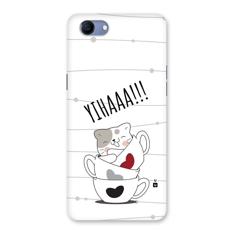 Cute Cat Cup Back Case for Realme 1