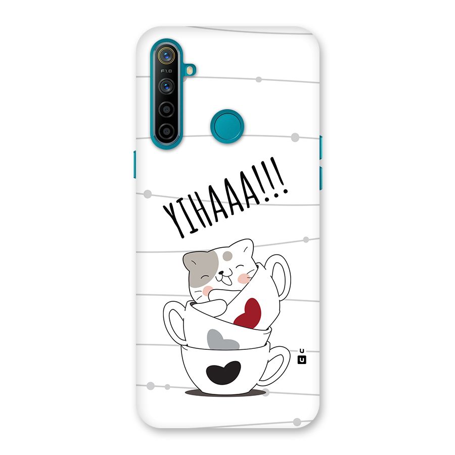 Cute Cat Cup Back Case for Realme 5i