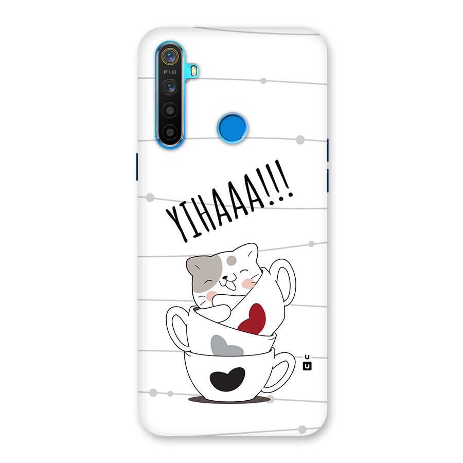 Cute Cat Cup Back Case for Realme 5s